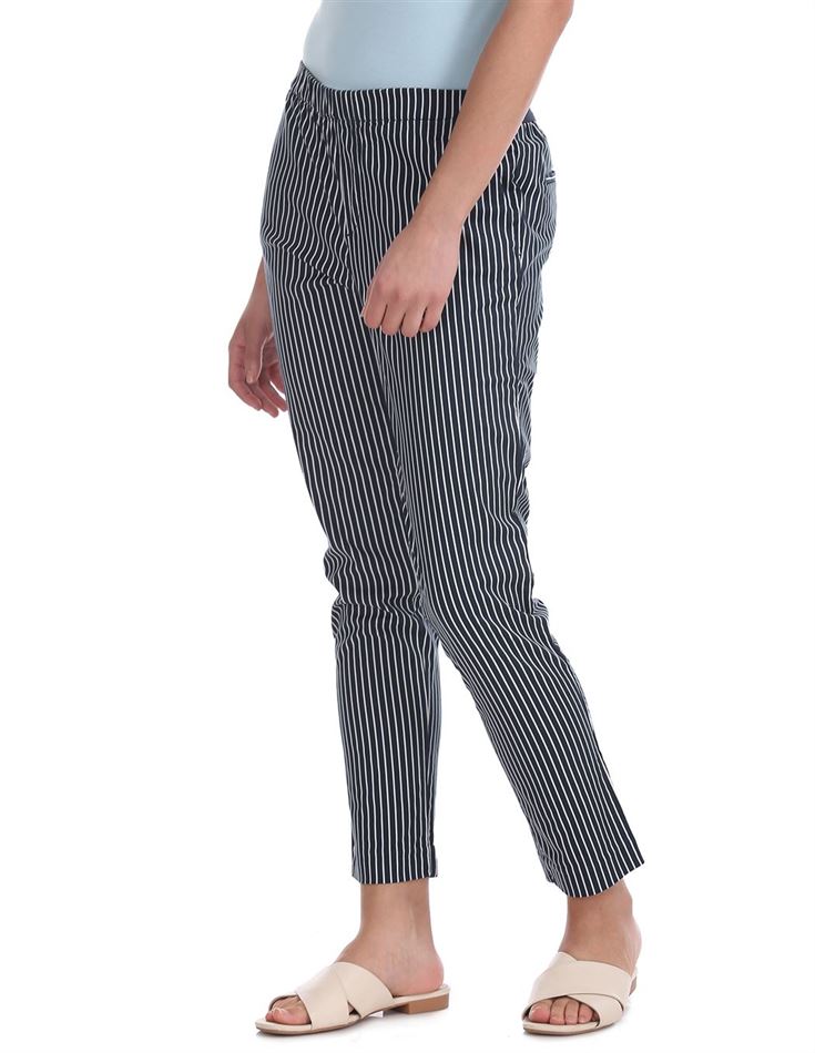 U.S. Polo Assn. Women Dark Blue Casual Wear Trouser